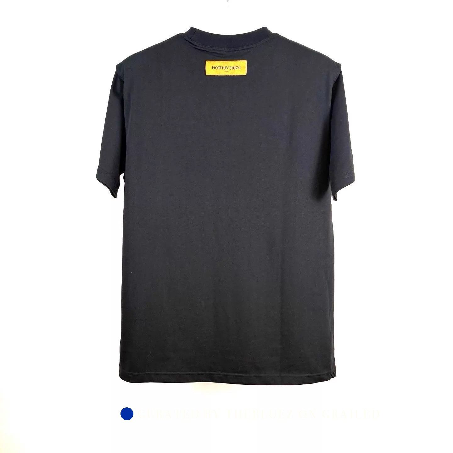 Louis Vuitton Black Embossed Logo Short Sleeve T-Shirt Size US L / EU 52-54 / 3 - 2 Thumbnail