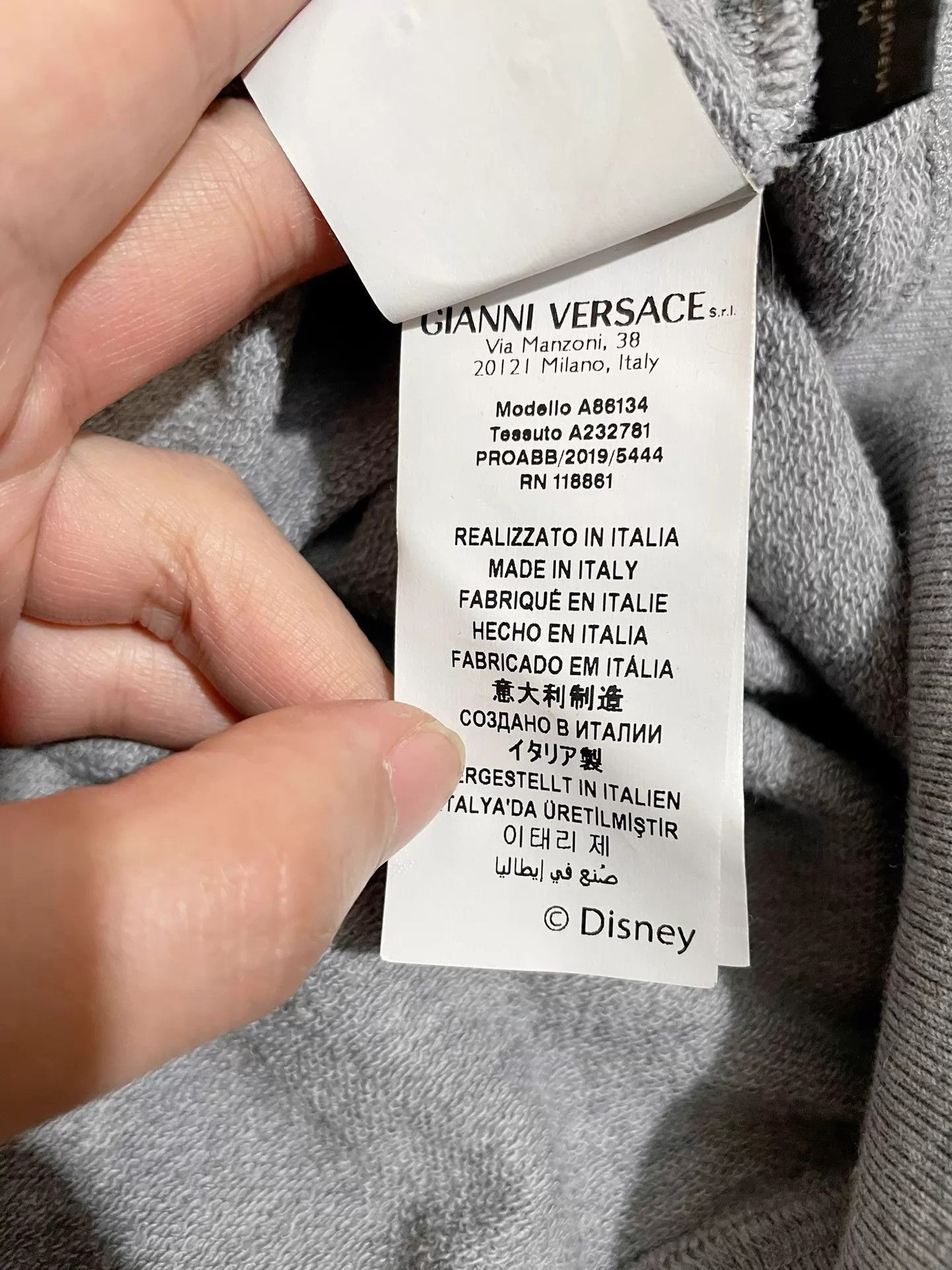 Versace Disney Year of the Rat Embroidered Hoodie Size US XL / EU 56 / 4 - 8 Thumbnail