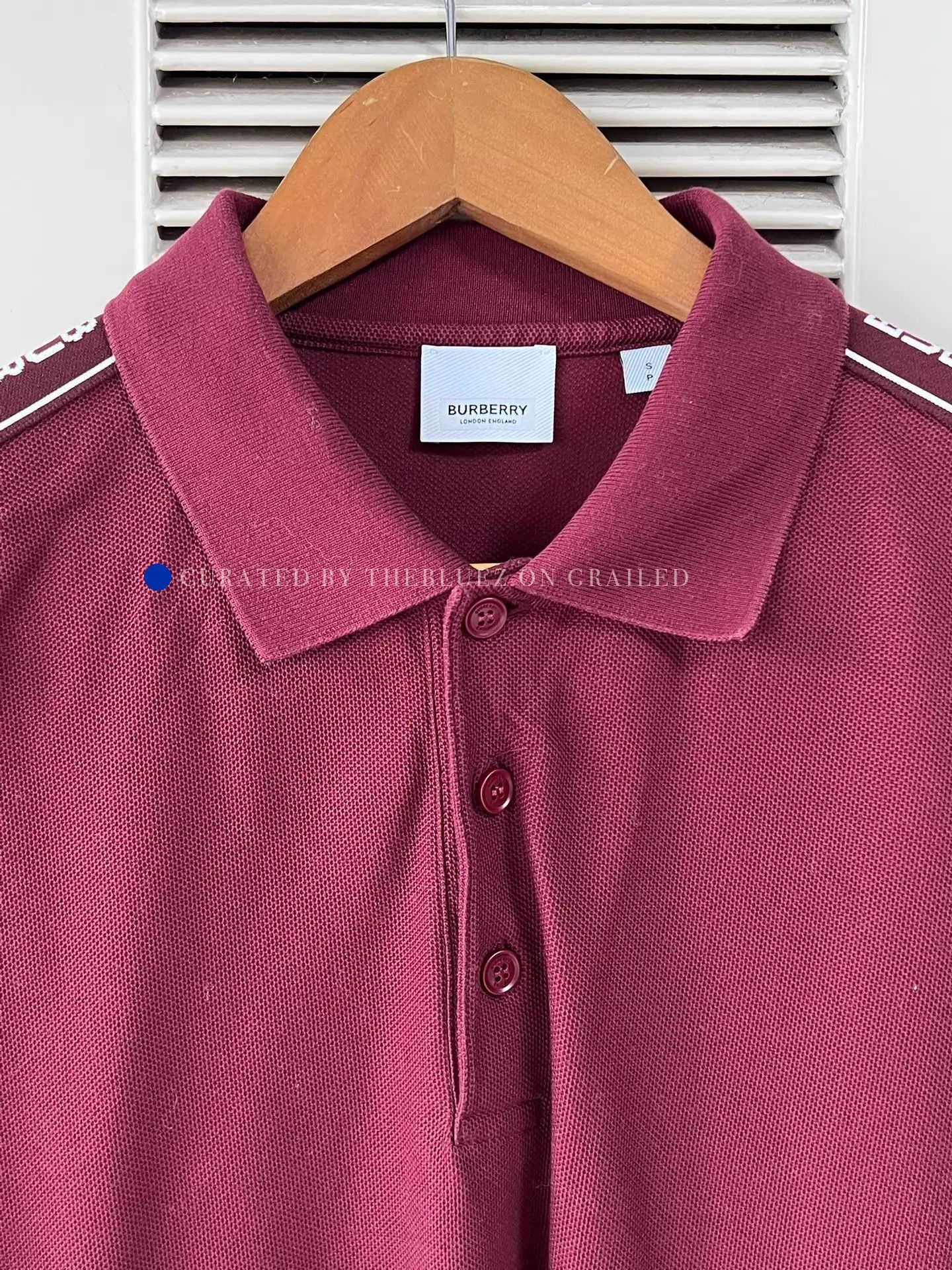 Burberry Red Short Sleeve Polo Shirt with Logo Size US S / EU 44-46 / 1 - 3 Thumbnail
