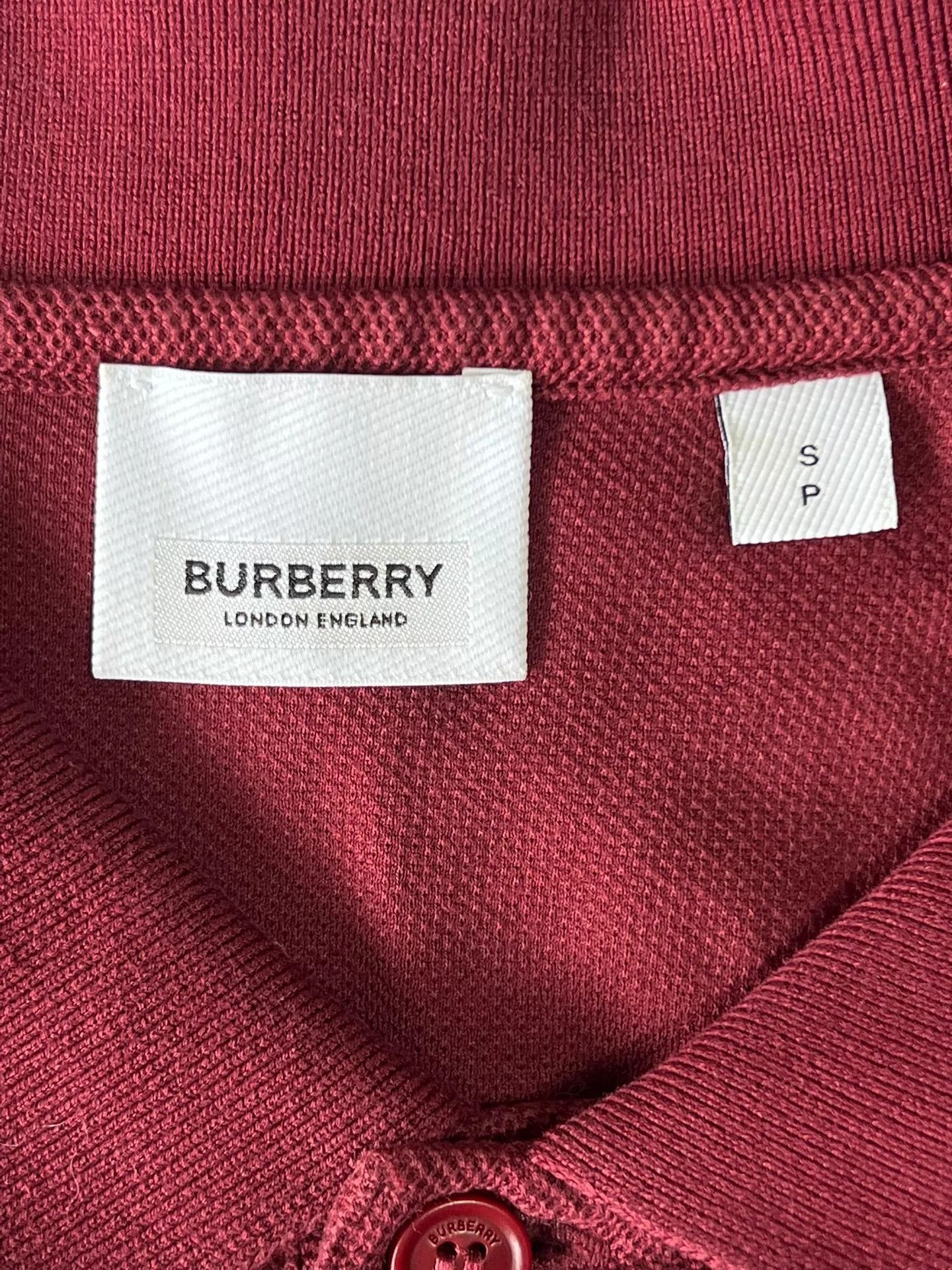Burberry Red Short Sleeve Polo Shirt with Logo Size US S / EU 44-46 / 1 - 6 Thumbnail