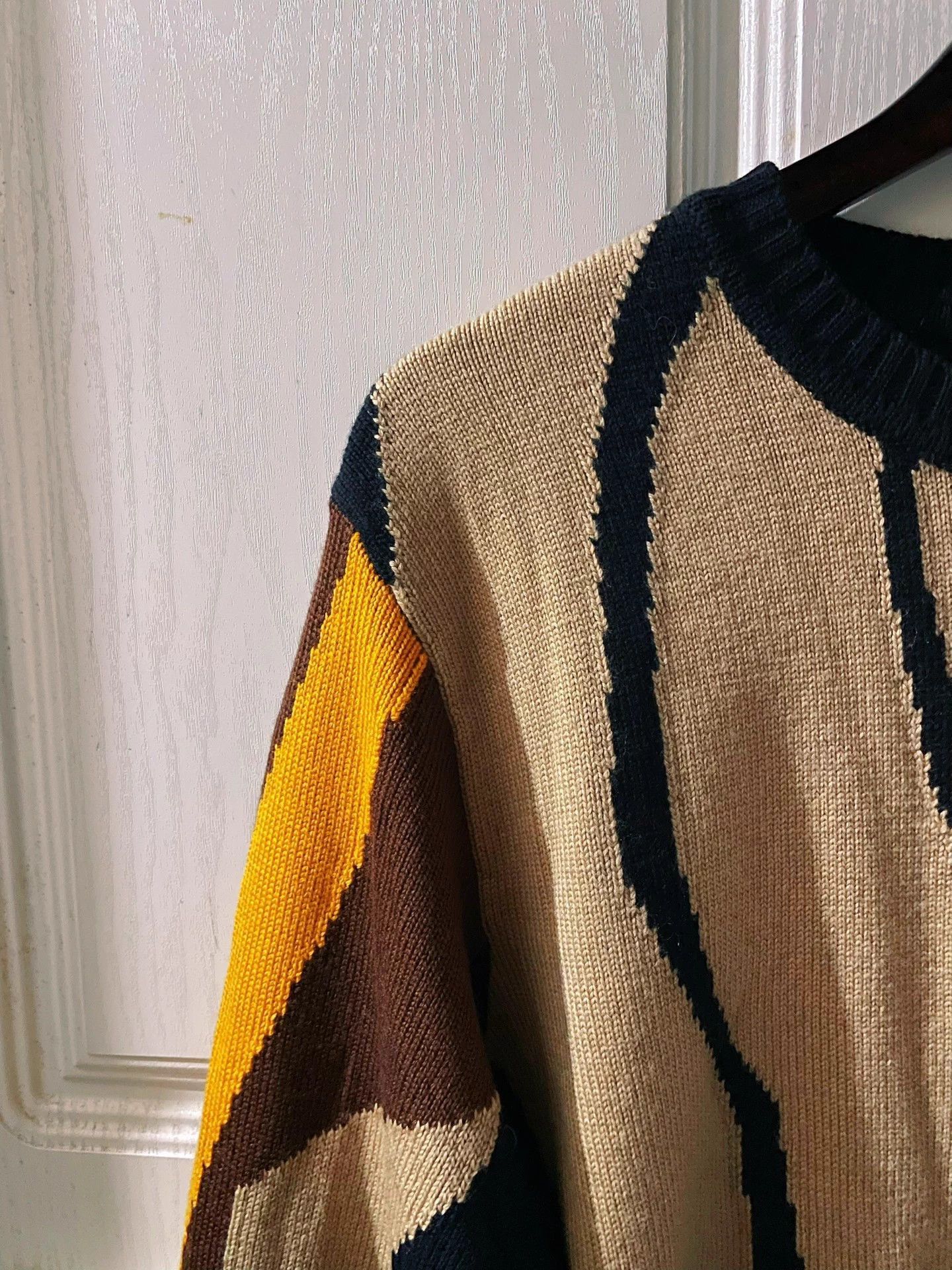 Fendi Limited Edition Multicolor Wool Sweater Size US XL / EU 56 / 4 - 4 Thumbnail