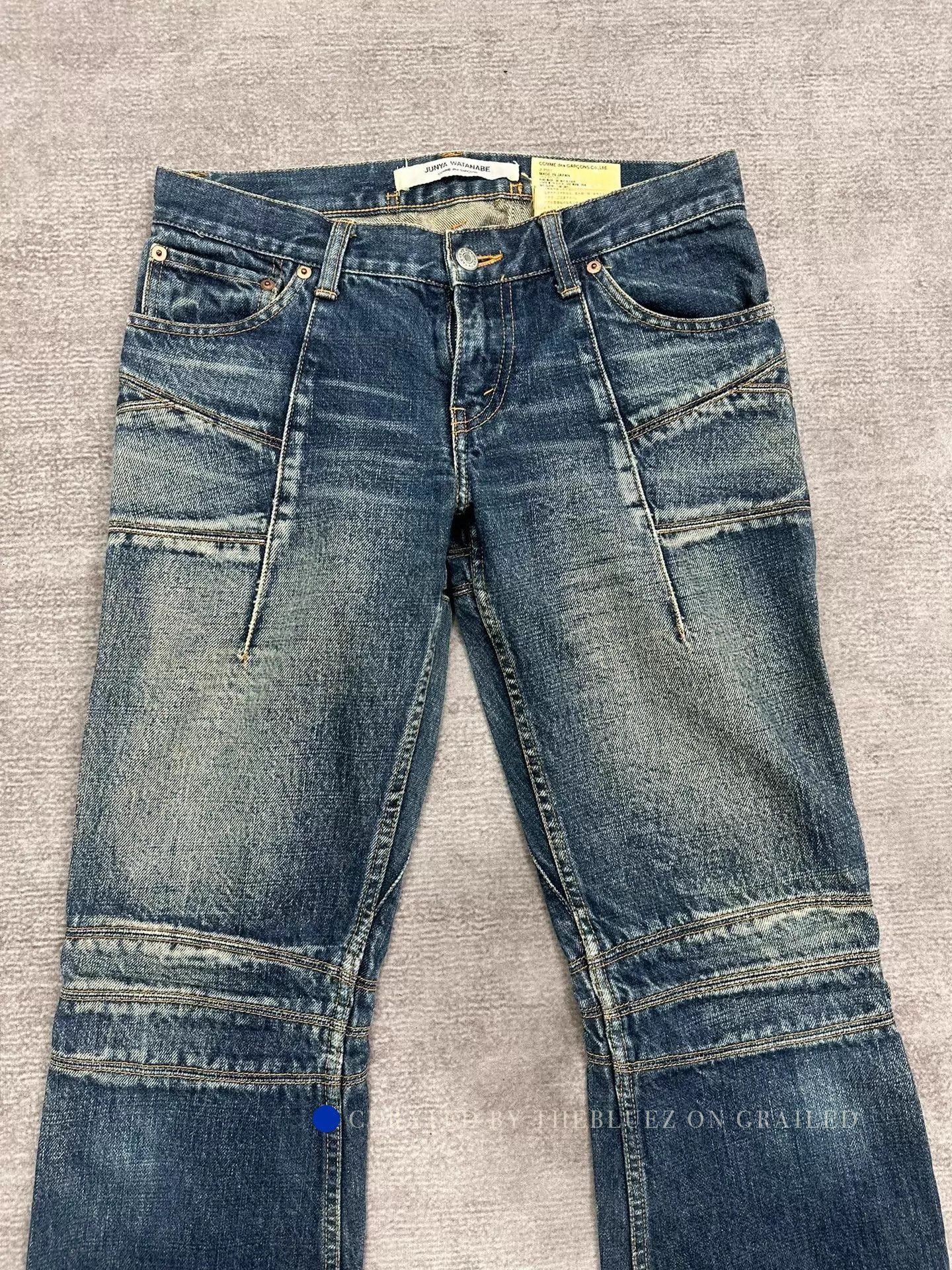 Junya Watanabe Flared Blue Jeans with Natural Wash Size US 32 / EU 48 - 2 Thumbnail
