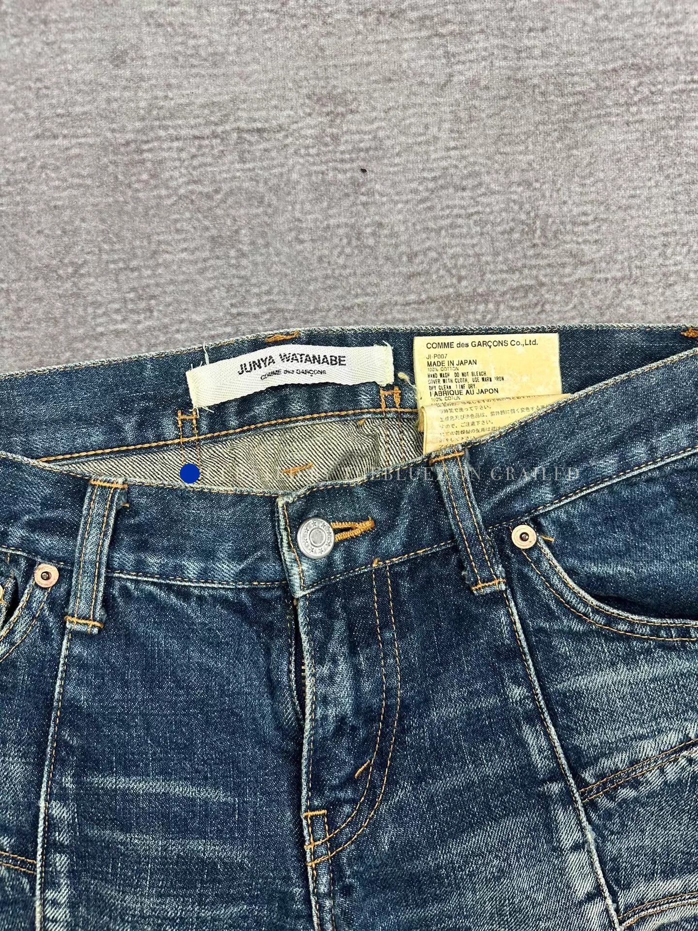 Junya Watanabe Flared Blue Jeans with Natural Wash Size US 32 / EU 48 - 5 Thumbnail