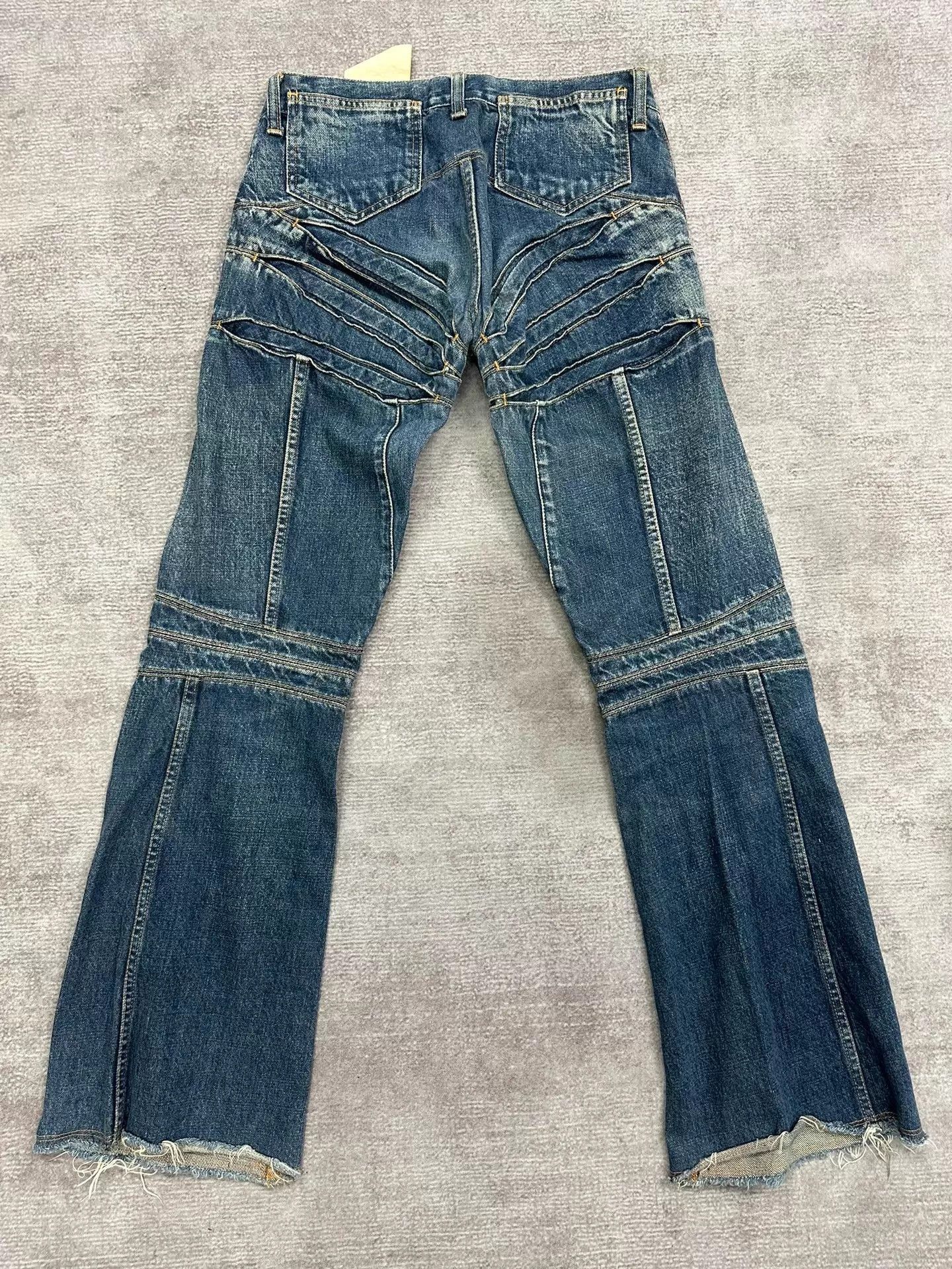 Junya Watanabe Flared Blue Jeans with Natural Wash Size US 32 / EU 48 - 3 Thumbnail