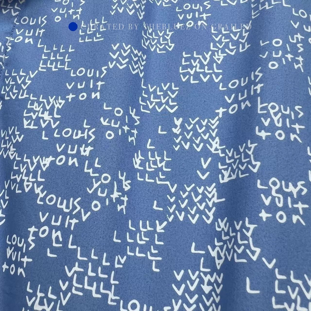 Louis Vuitton LV Blue Pin Airplane Logo Short Sleeve Shirt Size US S / EU 44-46 / 1 - 6 Thumbnail