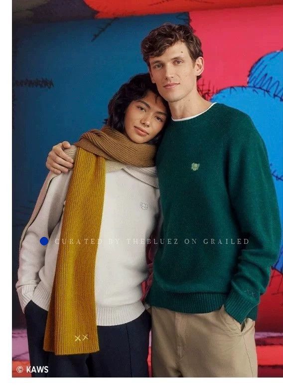 Uniqlo KAWS Crewneck Sweater in Soft Wool Size US XL / EU 56 / 4 - 4 Thumbnail