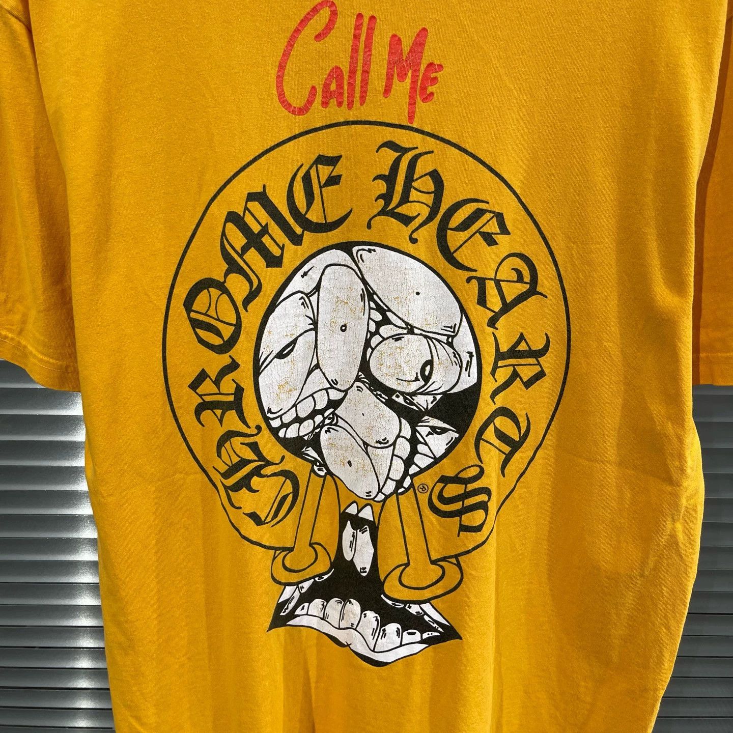 Chrome Hearts Vintage Yellow Graffiti Graphic Tee Size US L / EU 52-54 / 3 - 3 Thumbnail