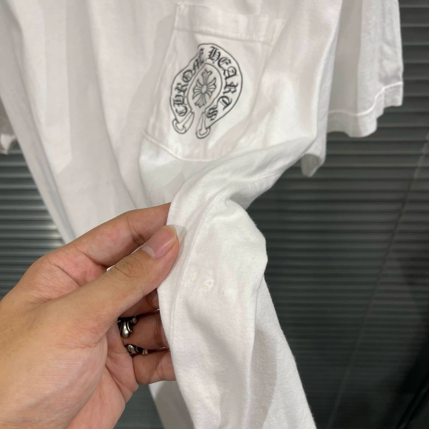 Chrome Hearts Exclusive Chrome Hearts White Short Sleeve Tee Size US L / EU 52-54 / 3 - 8 Thumbnail