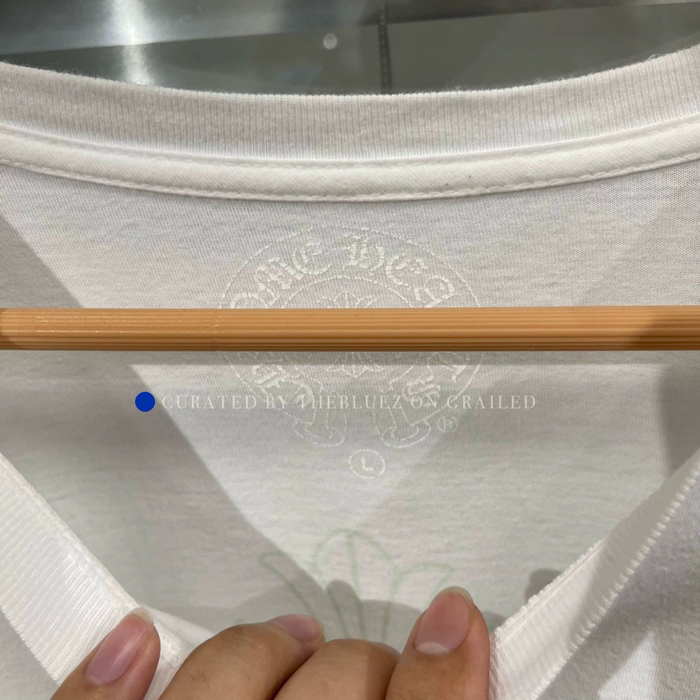 Chrome Hearts White Phantom Cross Long Sleeve Tee Size US L / EU 52-54 / 3 - 3 Thumbnail