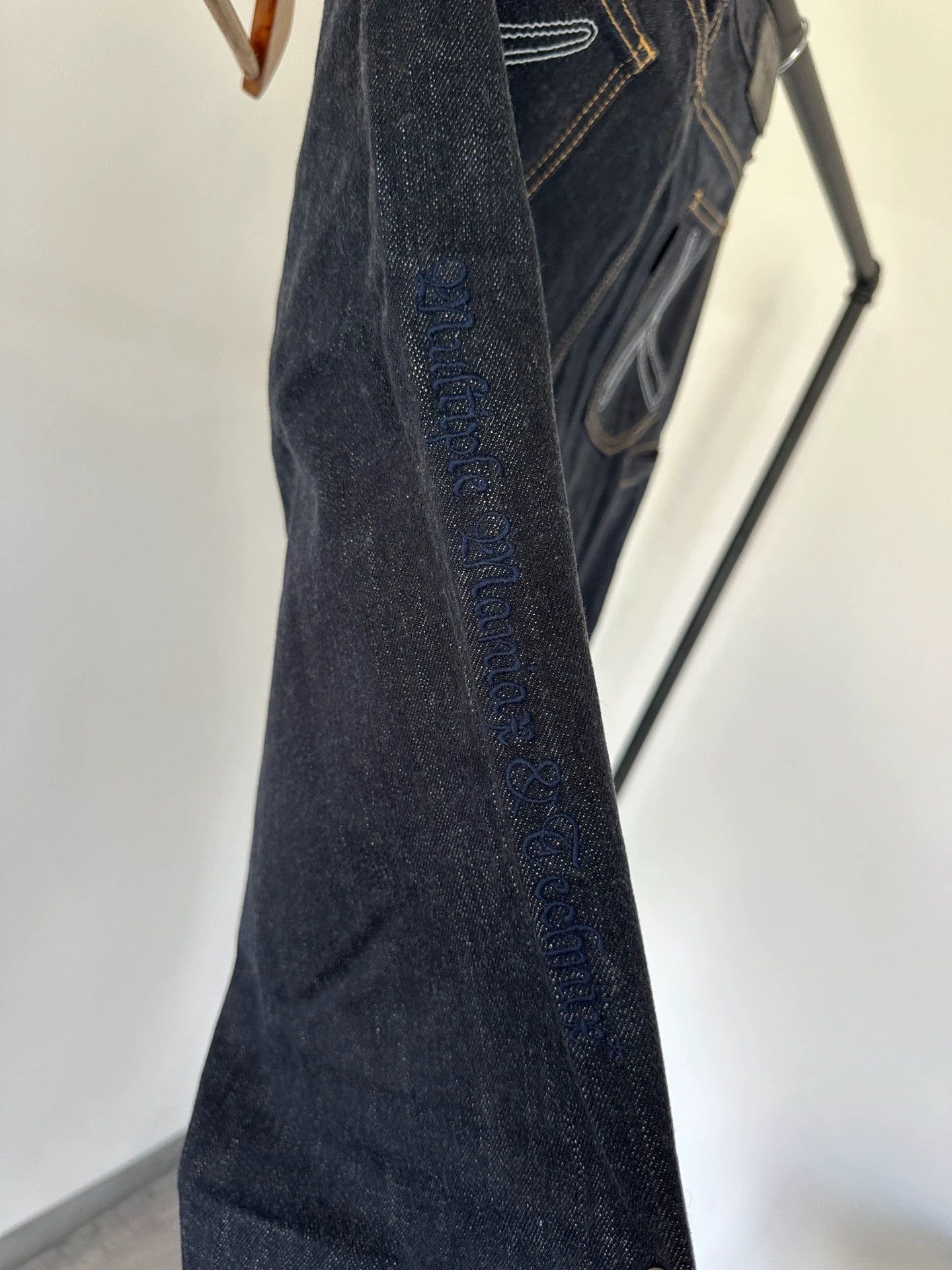 Kaws Reflective Raw Denim Jeans in Blue Size US 36 / EU 52 - 4 Thumbnail