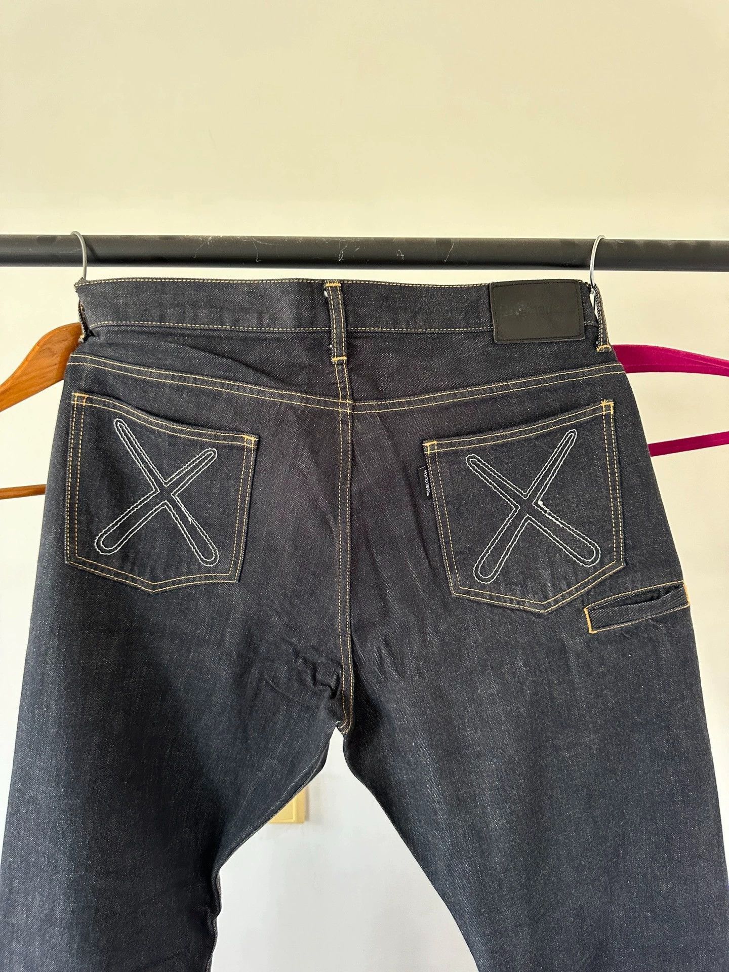 Kaws Reflective Raw Denim Jeans in Blue Size US 36 / EU 52 - 2 Thumbnail
