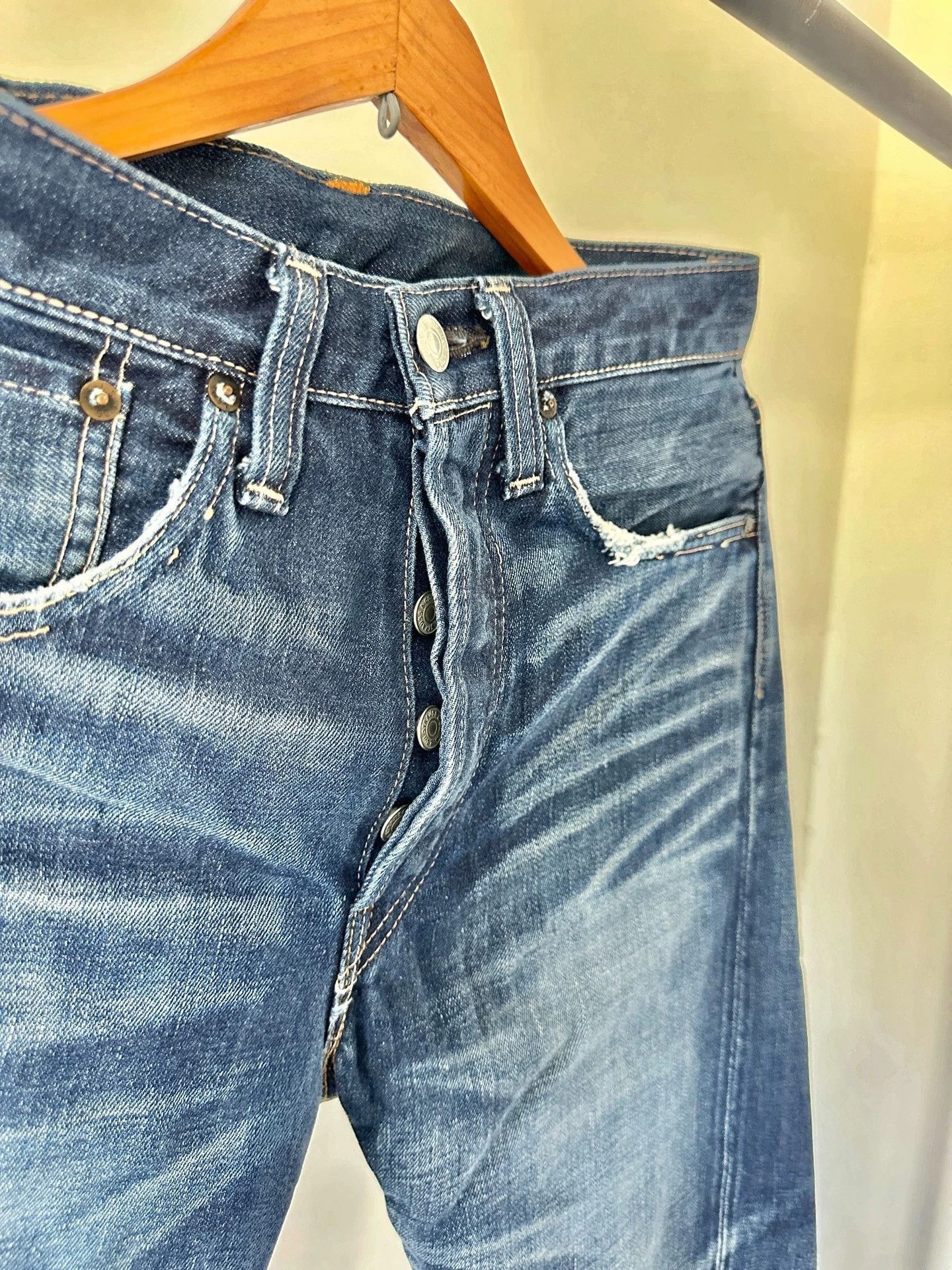 Levi's Vintage Heavy Wash Blue Denim 32 Size US 32 / EU 48 - 5 Thumbnail