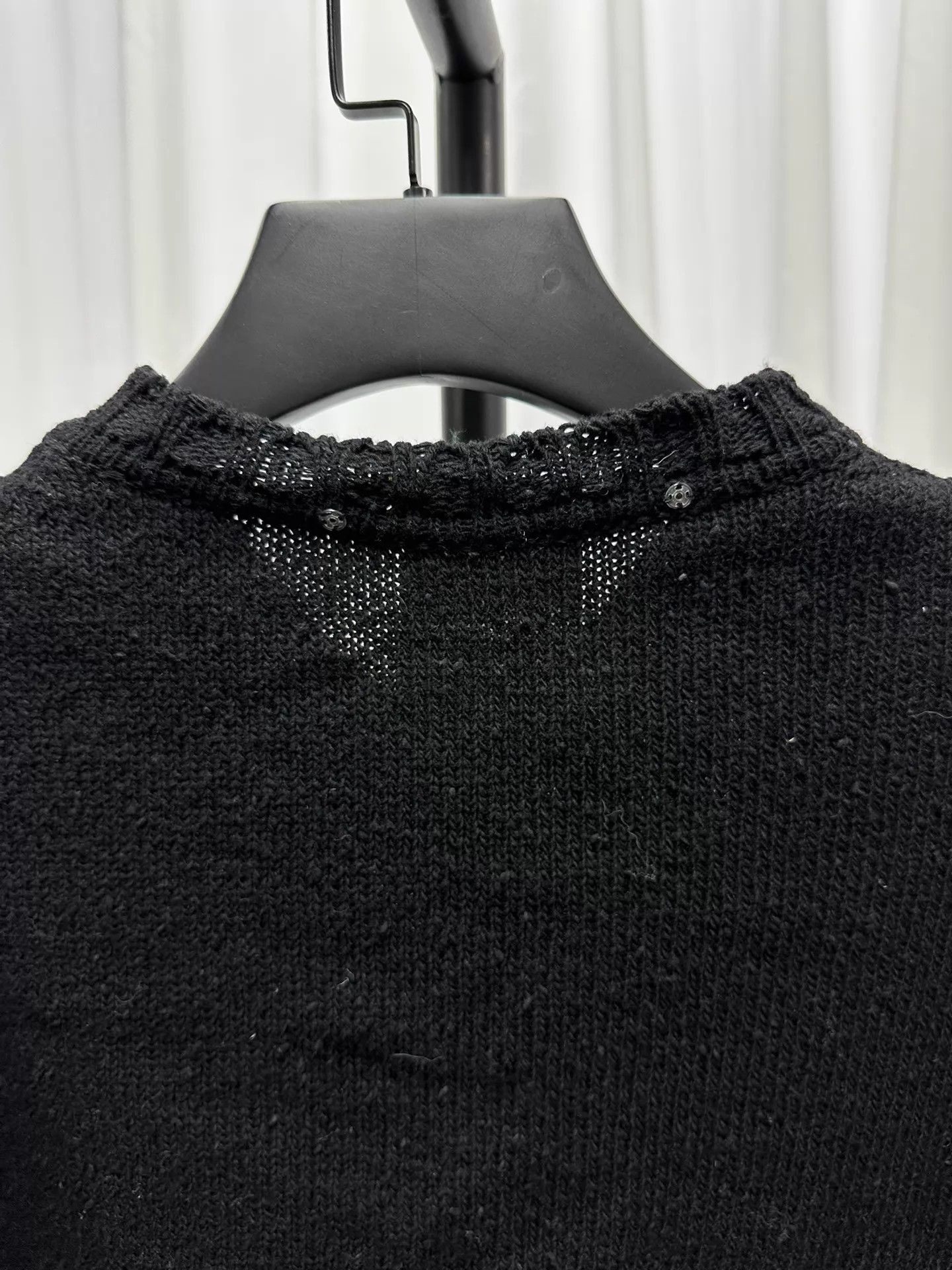 Carol Christian Poell Classic Black Wool Knit Sweater Size US M / EU 48-50 / 2 - 6 Thumbnail