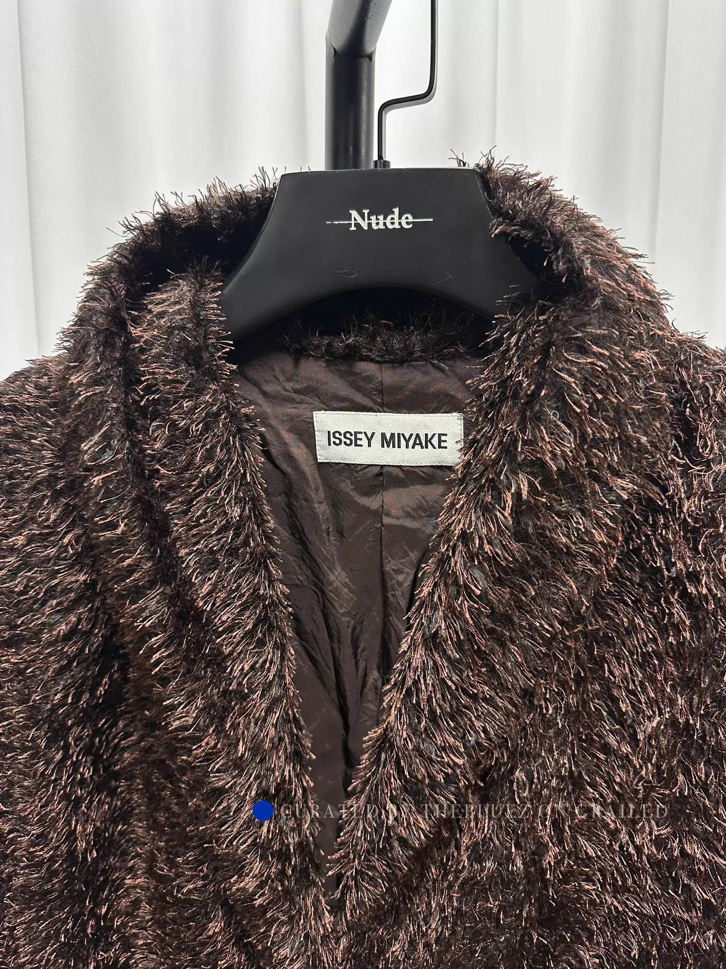 Issey Miyake Shawl Collar Wool Blend Coat in Brown Size US L / EU 52-54 / 3 - 5 Thumbnail