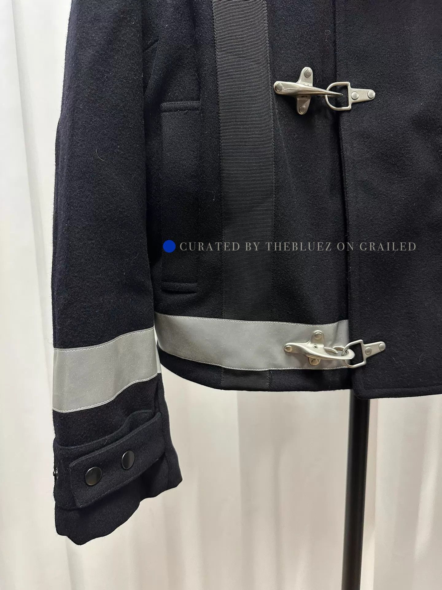 Dries Van Noten Wool Jacket with Fireman Plane Buckle Detail Size US L / EU 52-54 / 3 - 3 Thumbnail
