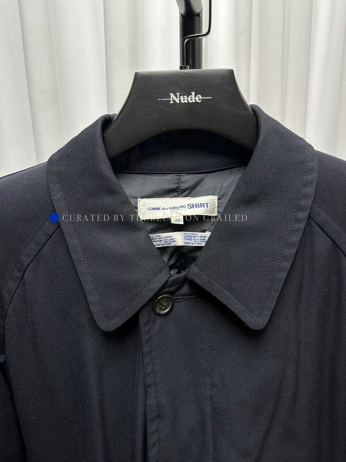 Comme des Garcons SHIRT Vintage Wool Down Coat in Black Size US M / EU 48-50 / 2 - 4 Thumbnail