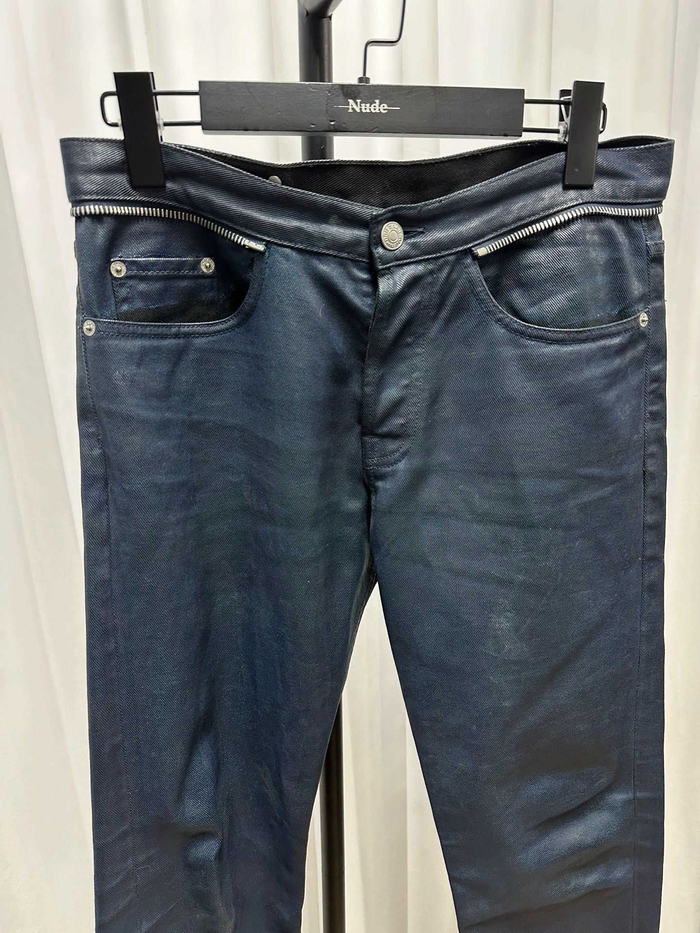 Dries Van Noten Glued Denim Jeans in Blue Size US 30 / EU 46 - 2 Thumbnail