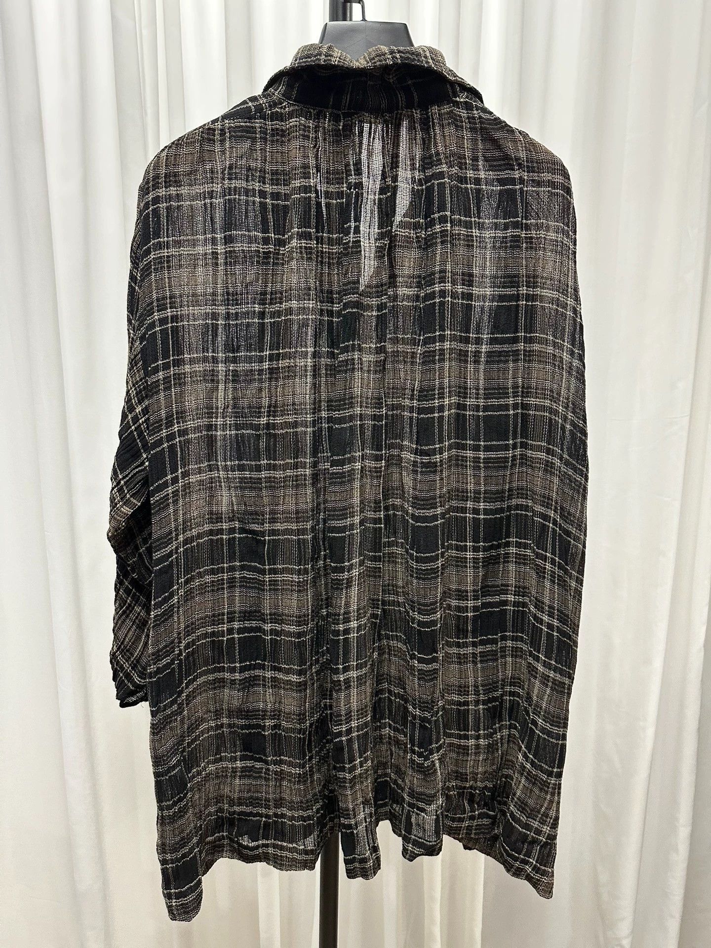 Comme des Garcons Vintage Oversized Black Pleated Shirt Size US L / EU 52-54 / 3 - 5 Thumbnail