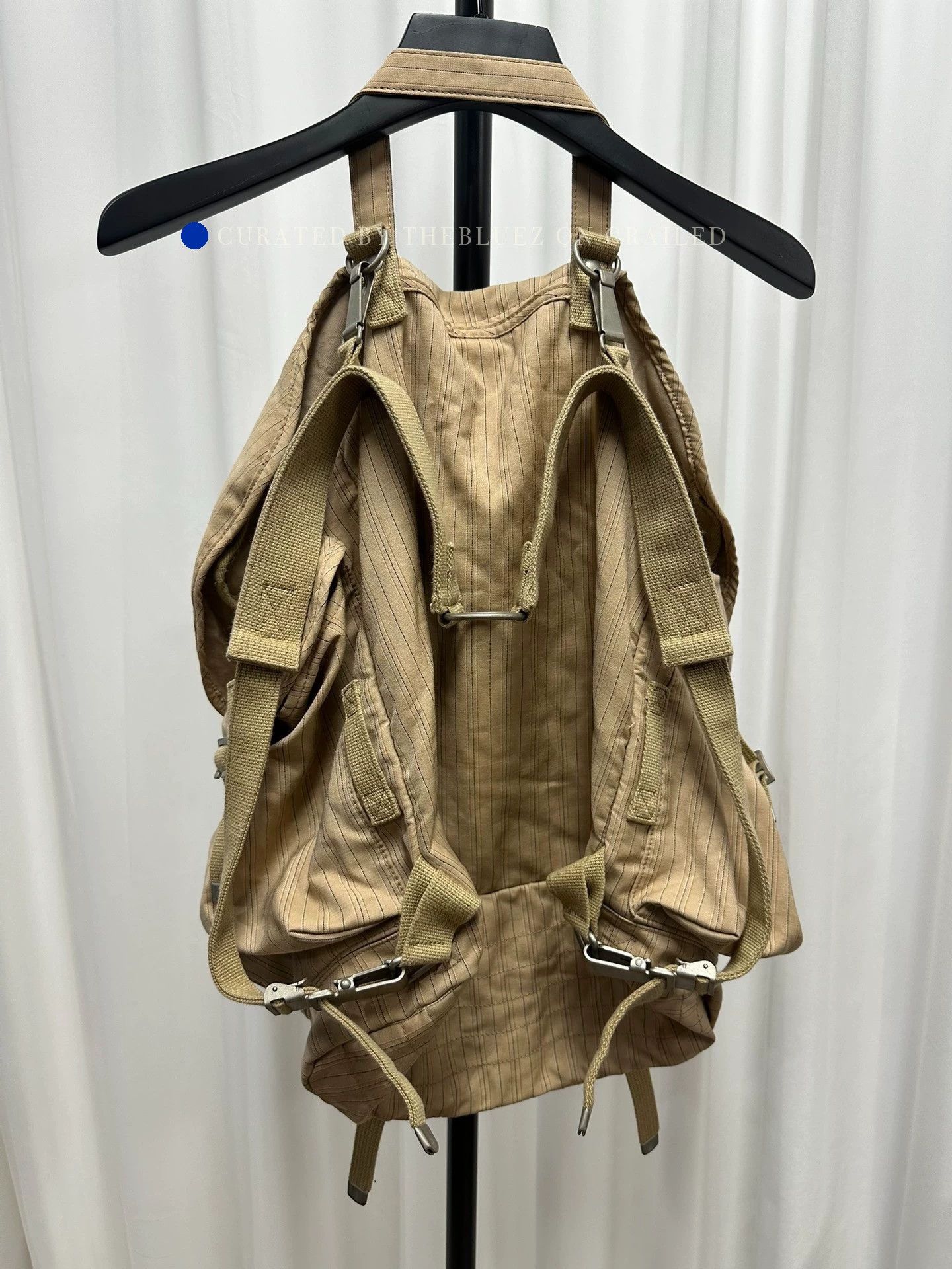 Junya Watanabe Wool Parachute Backpack in Beige Size ONE SIZE - 4 Thumbnail