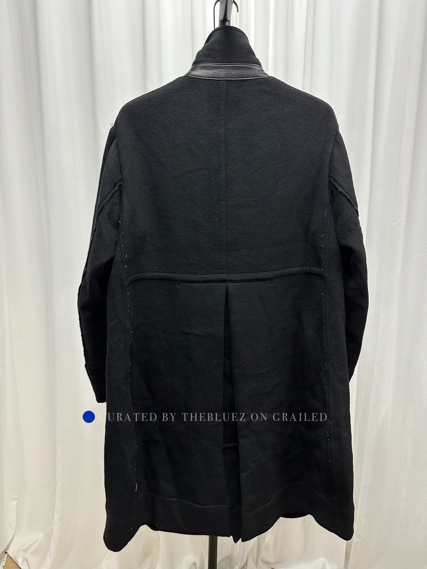 Takahiromiyashita The Soloist. Wool-Cashmere Coat with Sheepskin Trim Size US S / EU 44-46 / 1 - 8 Thumbnail