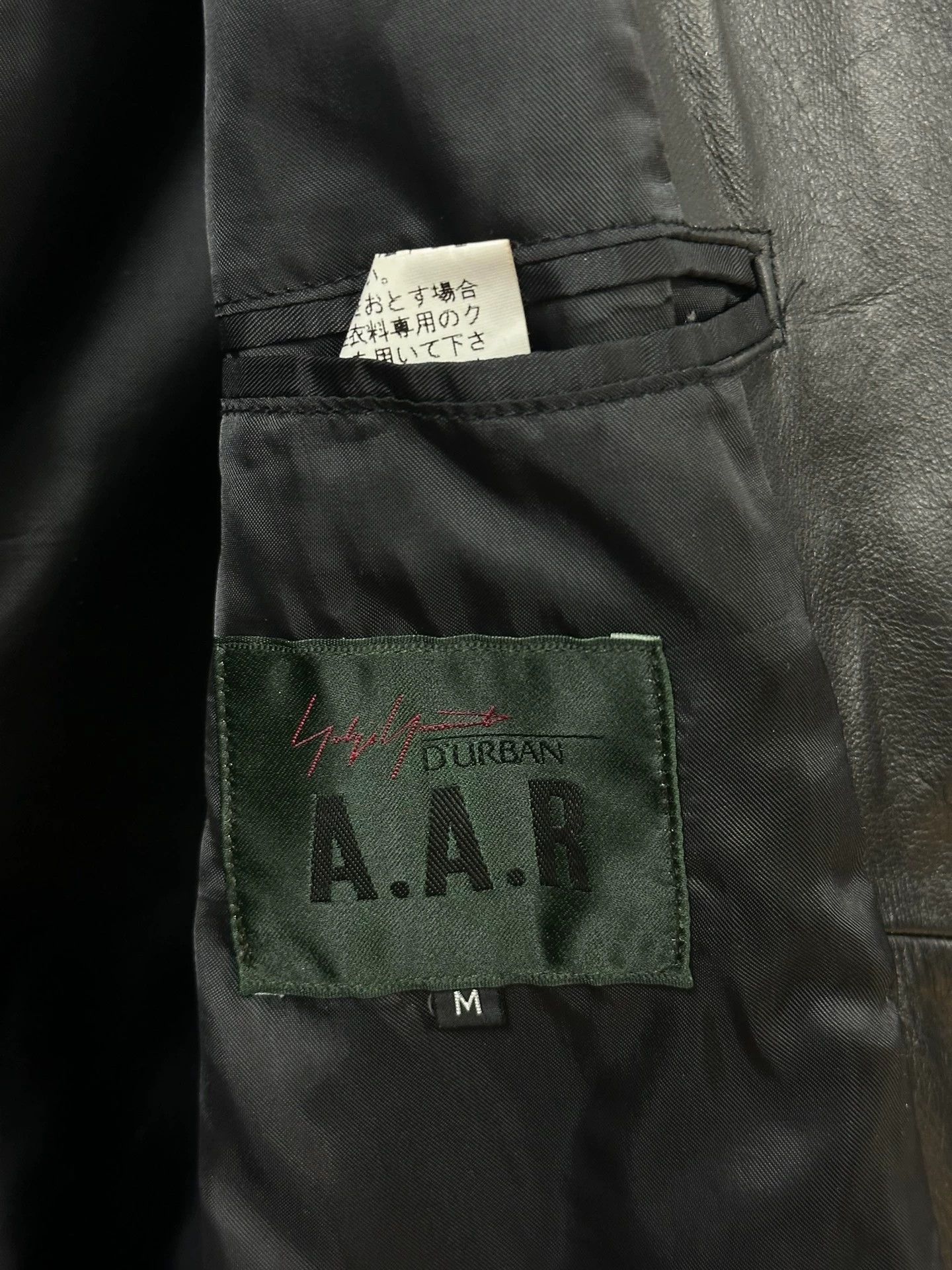 Yohji Yamamoto Classic Black Cowhide Leather Jacket Size US M / EU 48-50 / 2 - 8 Thumbnail