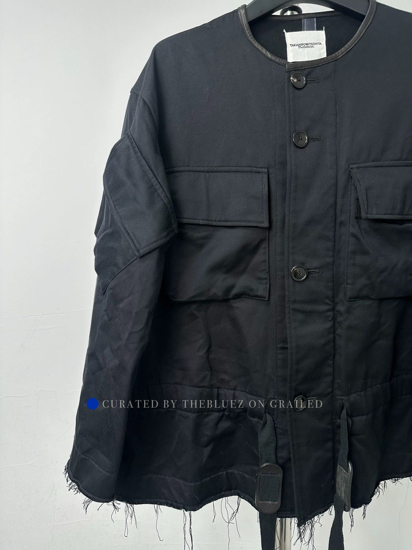 Takahiromiyashita The Soloist. 4-Pocket Wool Jacket with Sheepskin Trim Size US M / EU 48-50 / 2 - 3 Thumbnail