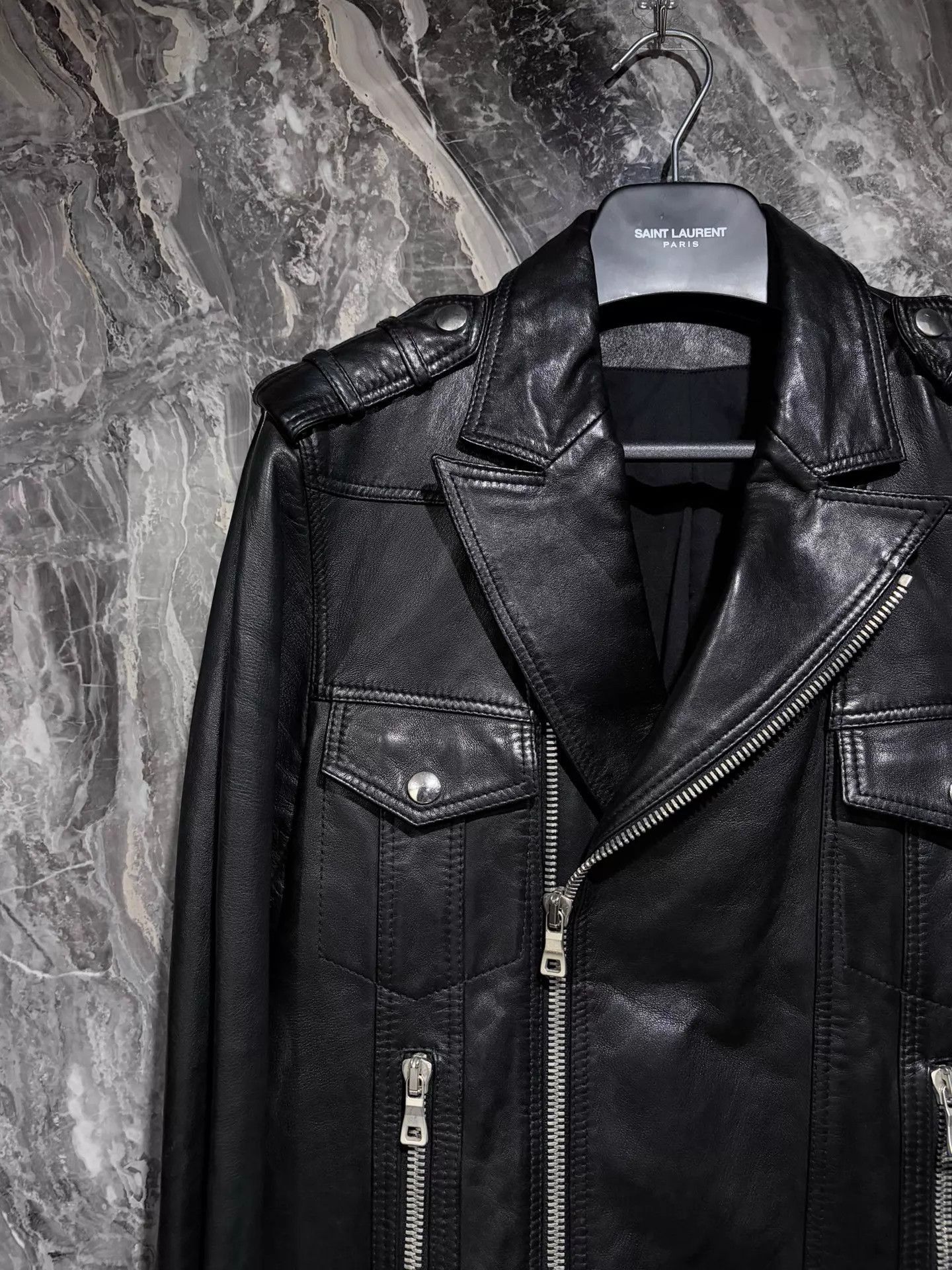 Balmain Stylish Black Lambskin 4-Pocket Jacket Size US M / EU 48-50 / 2 - 3 Thumbnail