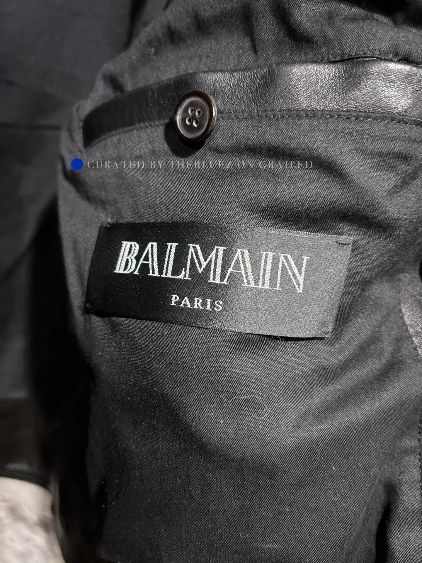 Balmain Stylish Black Lambskin 4-Pocket Jacket Size US M / EU 48-50 / 2 - 7 Thumbnail