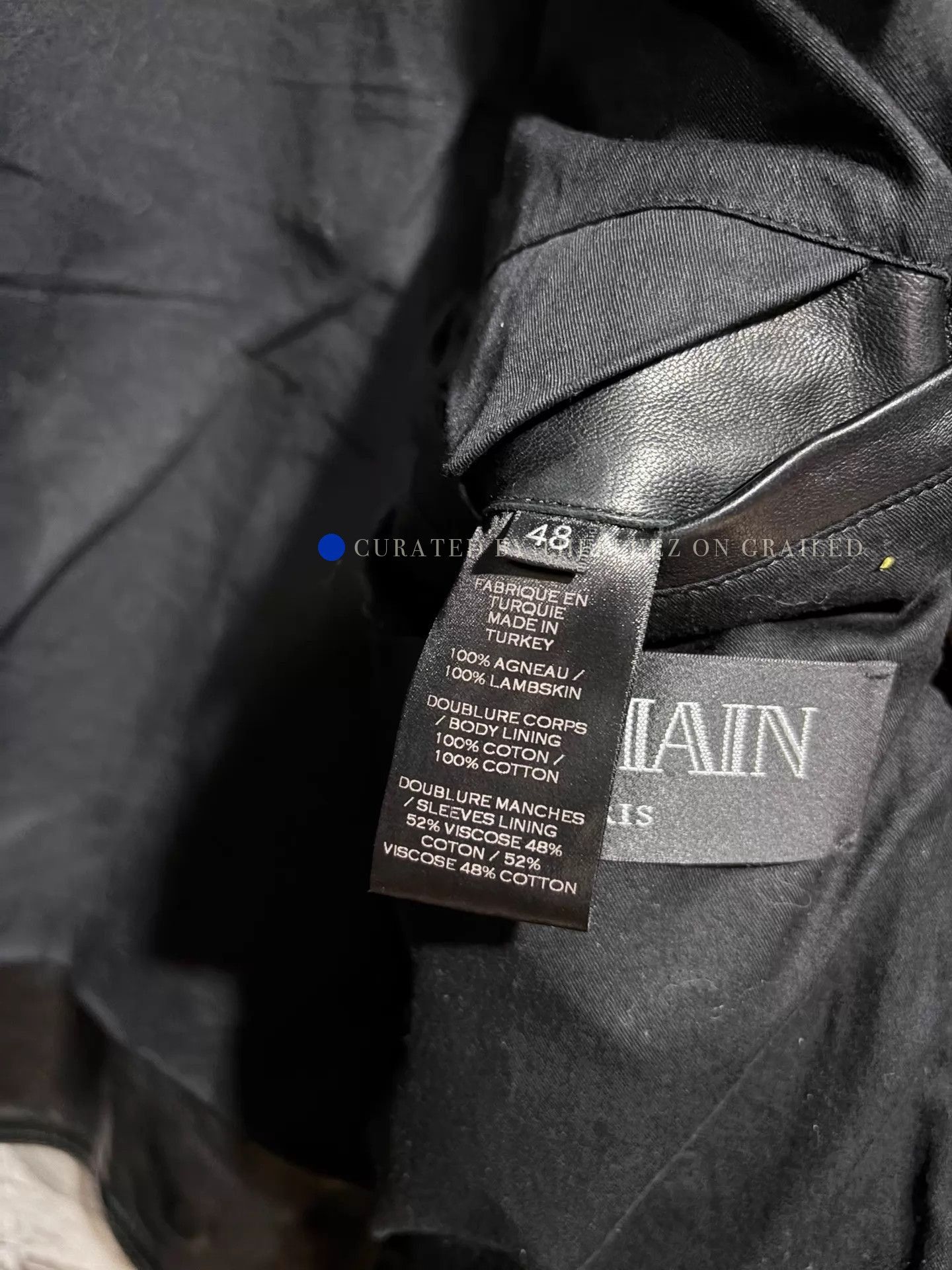 Balmain Stylish Black Lambskin 4-Pocket Jacket Size US M / EU 48-50 / 2 - 6 Thumbnail