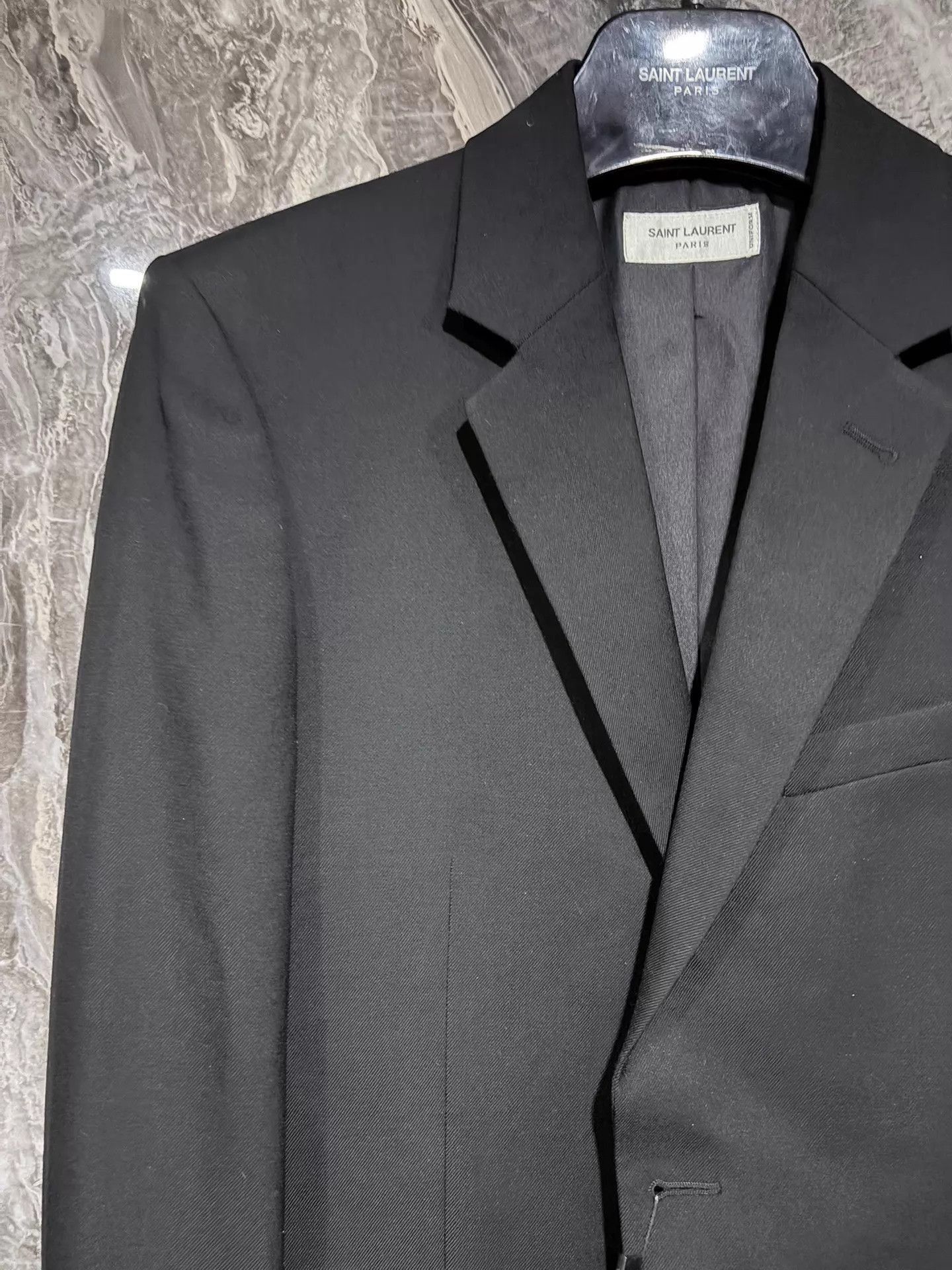 Saint Laurent Paris Classic Black Smoking Jacket Size US M / EU 48-50 / 2 - 3 Thumbnail