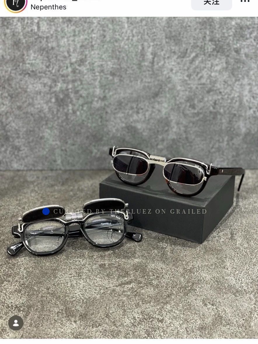 Takahiromiyashita The Soloist. Double-Layer Clip-On Shades Size ONE SIZE - 4 Thumbnail