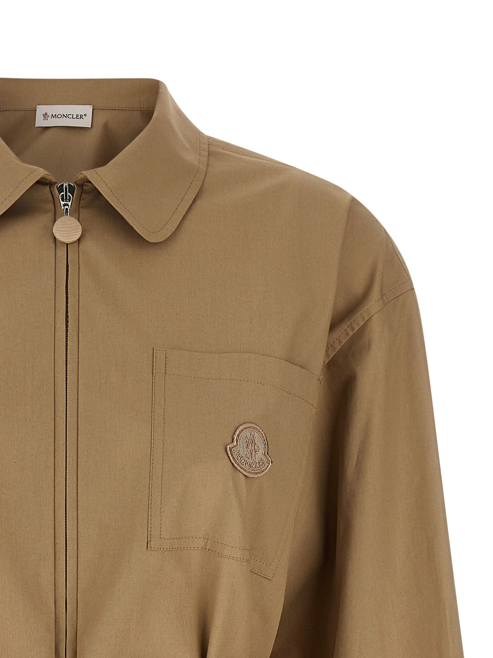 Moncler Grosgrain logo patch overshirt Size M / US 6-8 / IT 42-44 - 3 Thumbnail