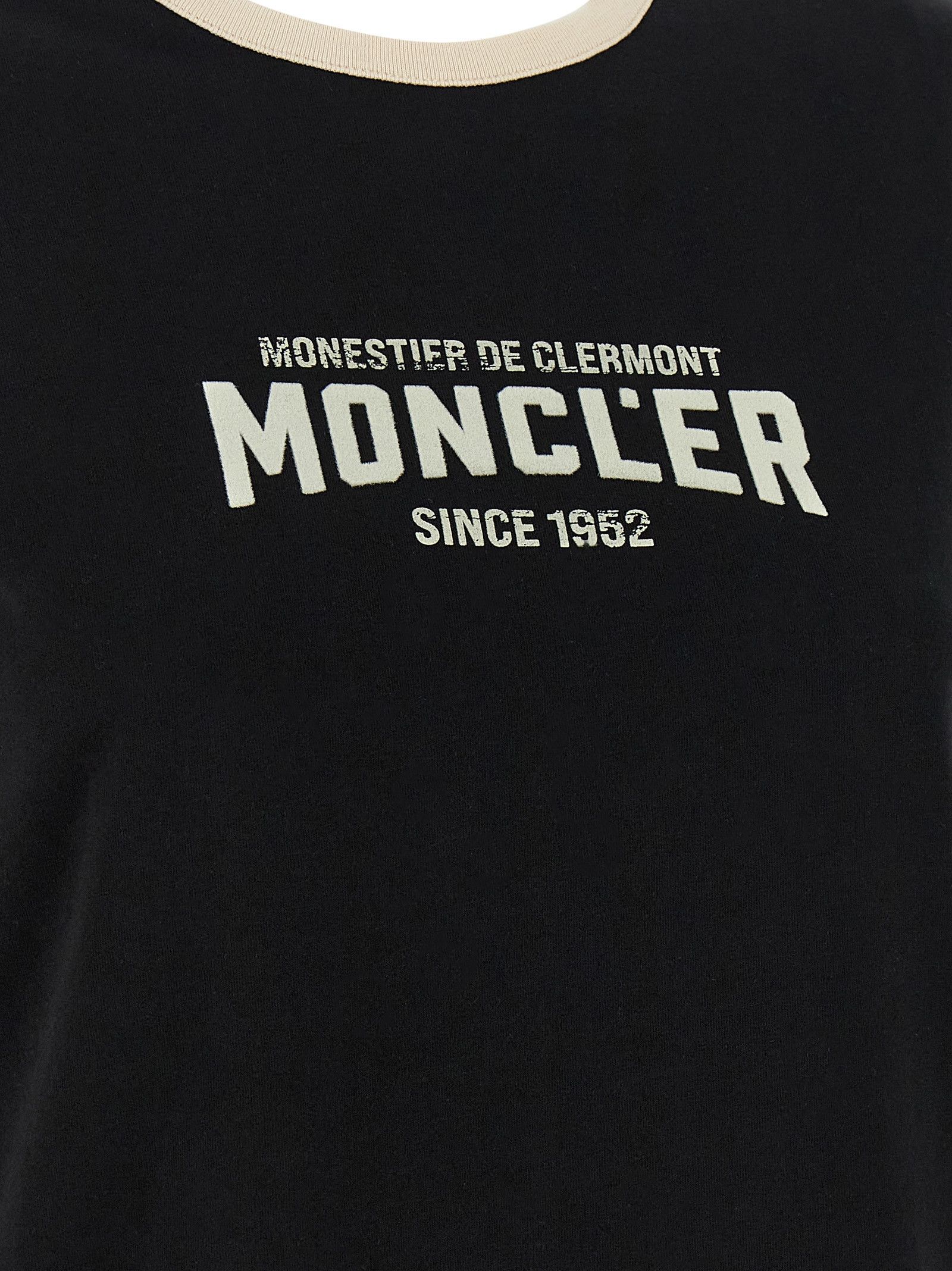 Moncler Flocked logo T-shirt Size L / US 10 / IT 46 - 4 Thumbnail