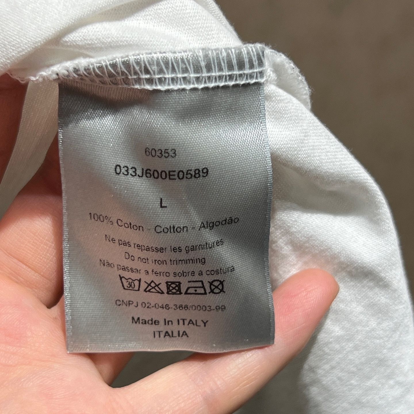 Dior Dior x Shawn Stussy Logo Patch T-Shirt Size L Size US L / EU 52-54 / 3 - 4 Thumbnail