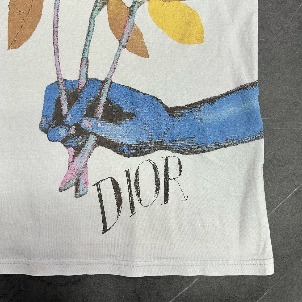 Dior Dior x Alex Foxton Floral Hand T-Shirt Size M Size US M / EU 48-50 / 2 - 6 Thumbnail