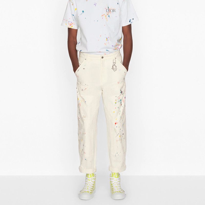 Dior Dior Paint Splatter T-Shirt Size S Size US S / EU 44-46 / 1 - 8 Thumbnail