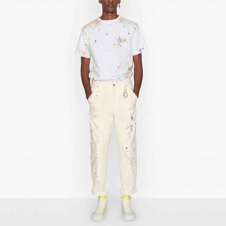 Dior Dior Paint Splatter T-Shirt Size S Size US S / EU 44-46 / 1 - 6 Thumbnail