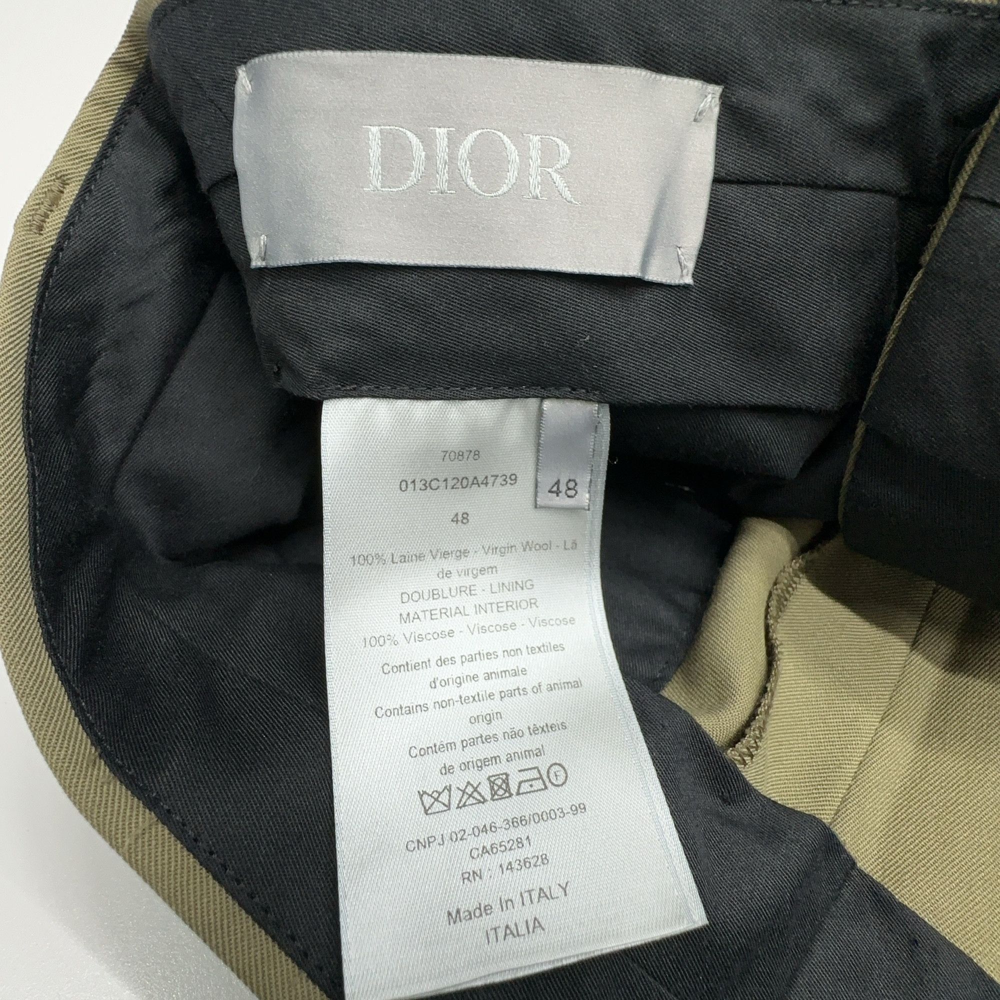 Dior Dior Olive Virgin Wool Trousers Size 48 Size US 32 / EU 48 - 3 Thumbnail