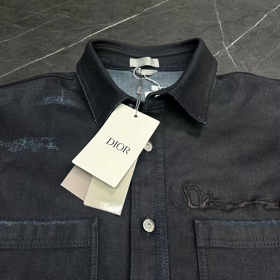Dior Dior Star Embroidery Denim Shirt Size M Size US M / EU 48-50 / 2 - 3 Thumbnail