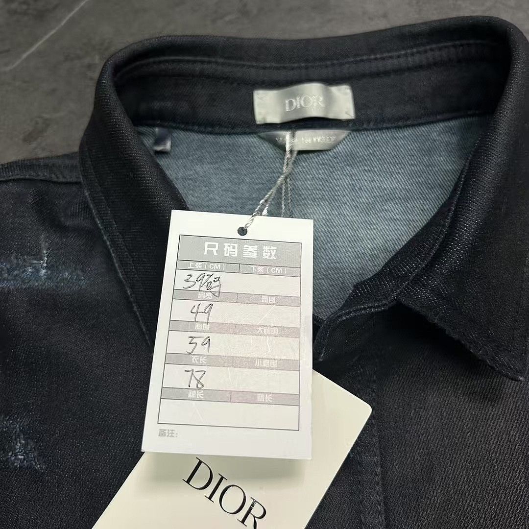 Dior Dior Star Embroidery Denim Shirt Size M Size US M / EU 48-50 / 2 - 5 Thumbnail