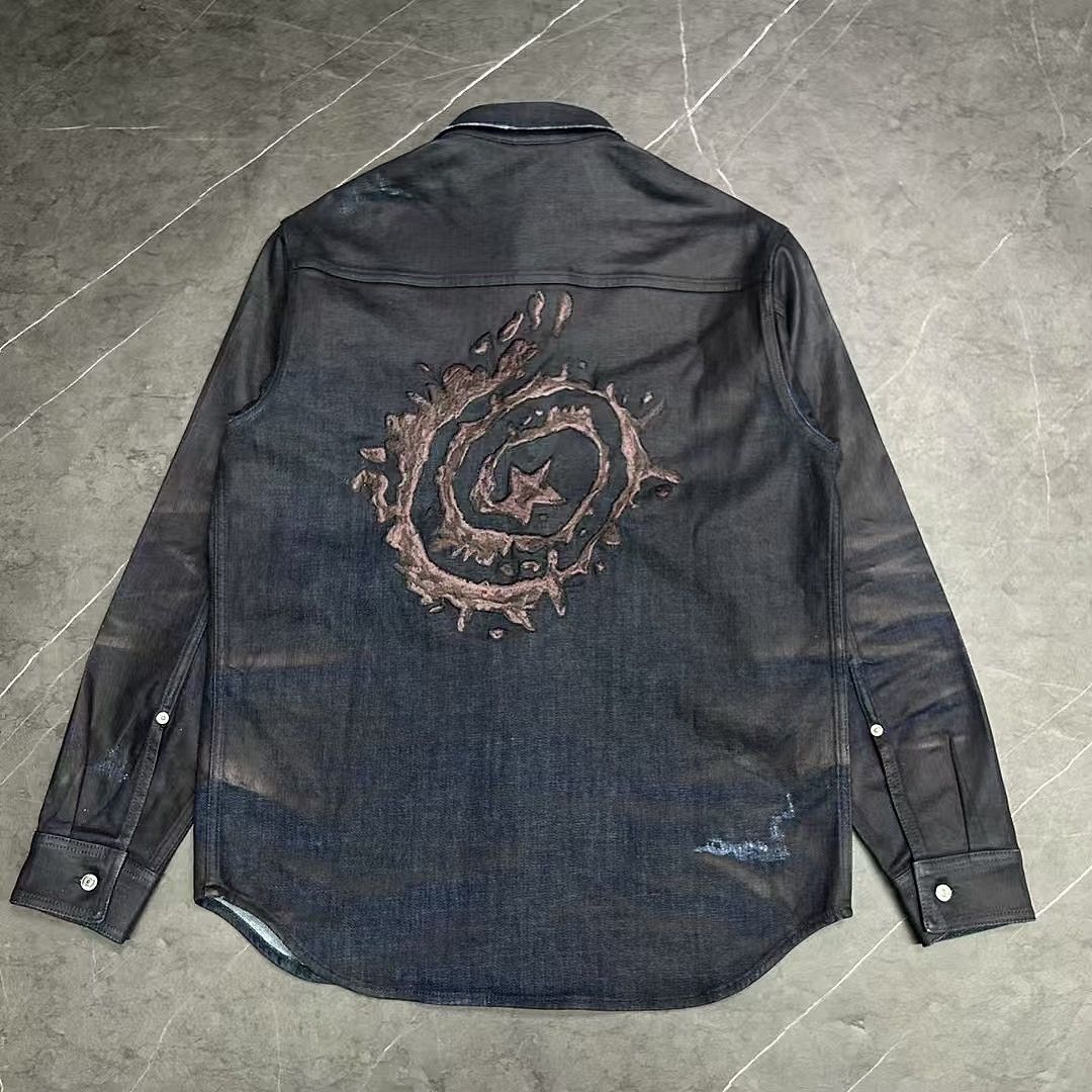 Dior Dior Star Embroidery Denim Shirt Size M Size US M / EU 48-50 / 2 - 2 Thumbnail