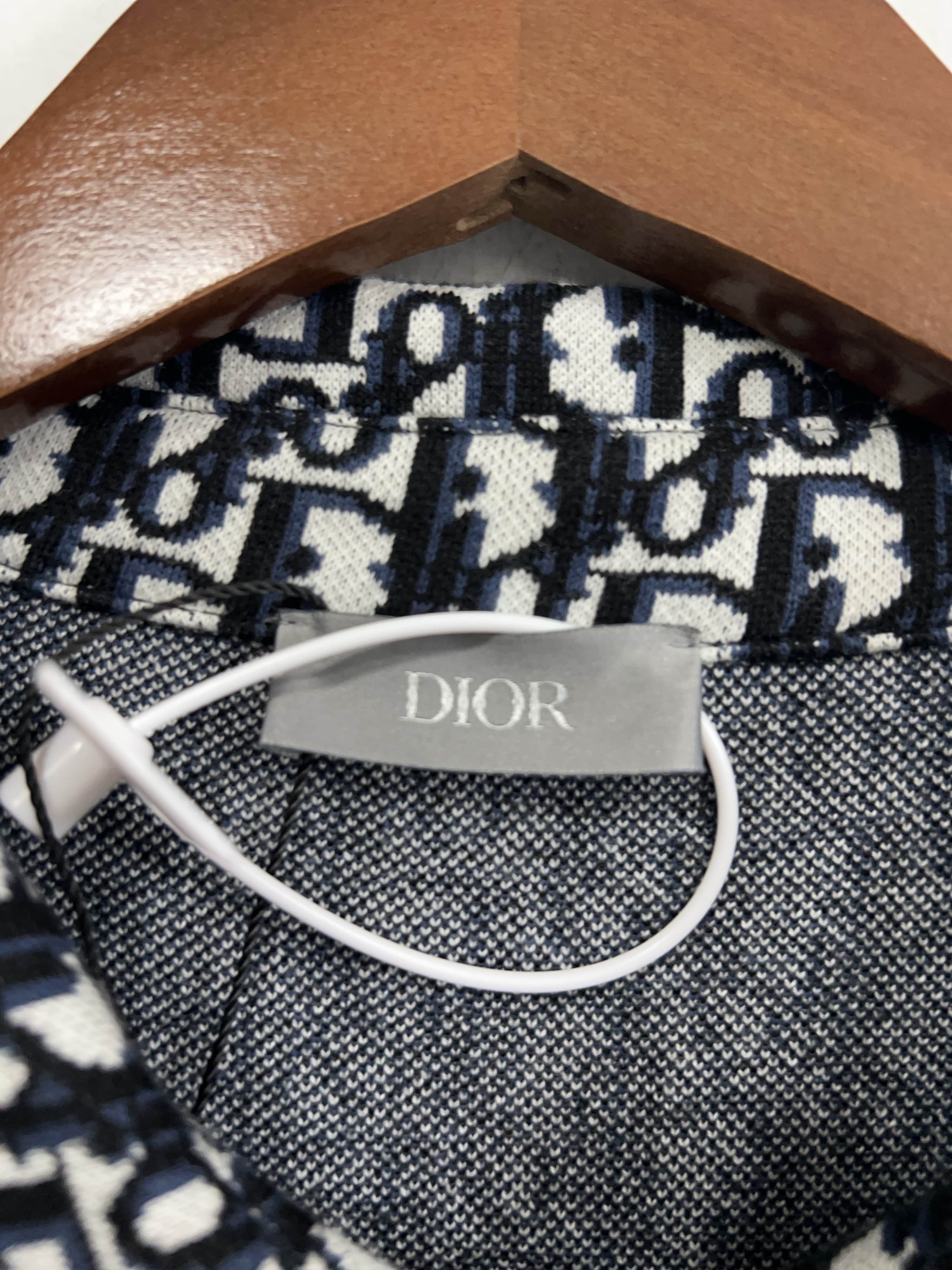 Dior Dior Oblique Knit Button Up Shirt Size M Size US M / EU 48-50 / 2 - 3 Thumbnail