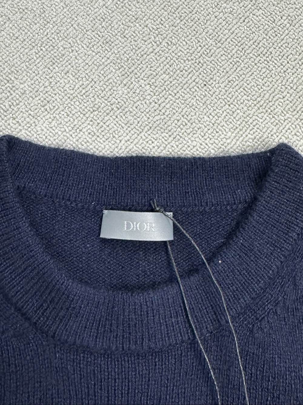 Dior Dior Logo Embroidery Cashmere Sweater Size M Size US M / EU 48-50 / 2 - 3 Thumbnail
