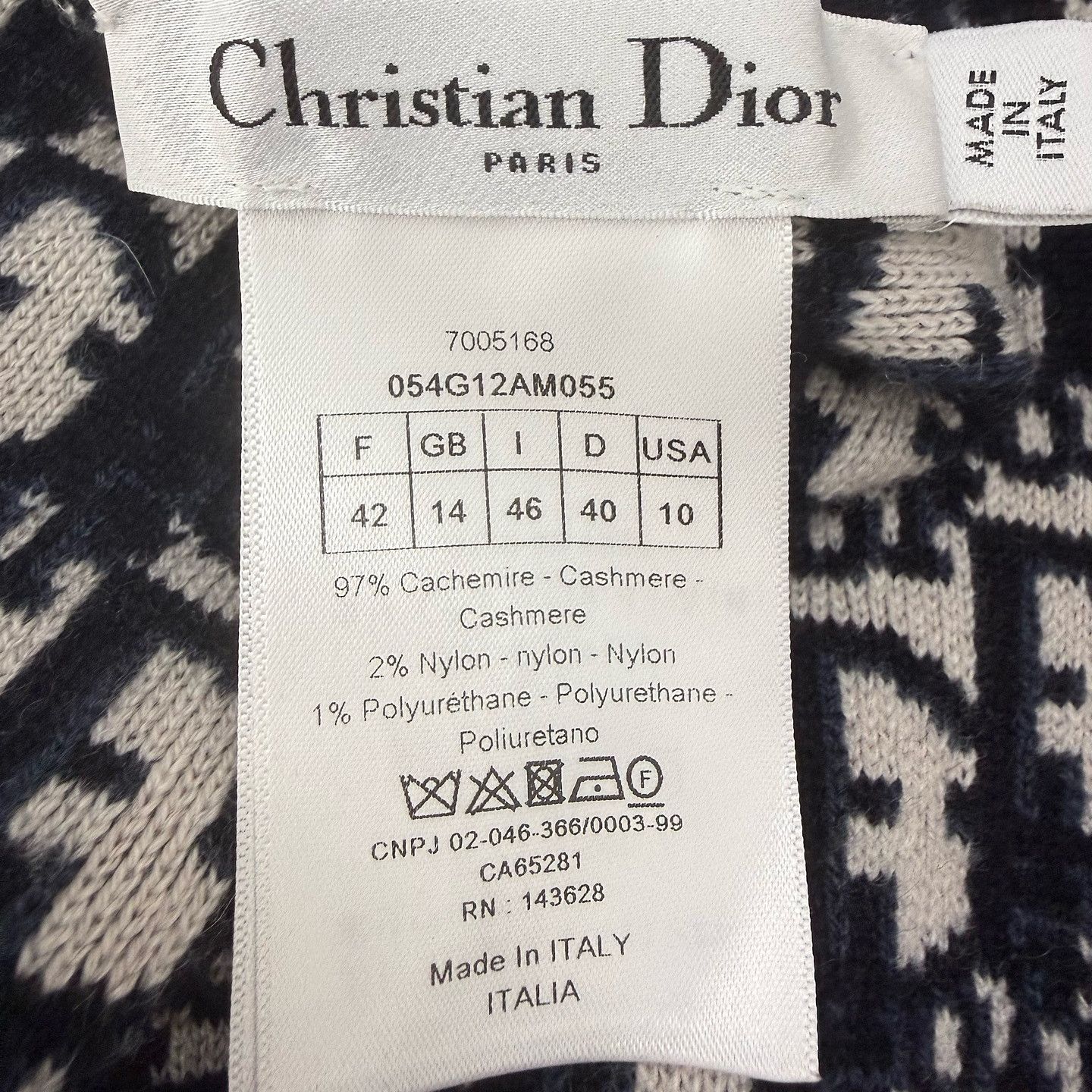 Dior Dior Oblique Knit Zip Hoodie Size IT 46 Size L / US 10 / IT 46 - 3 Thumbnail