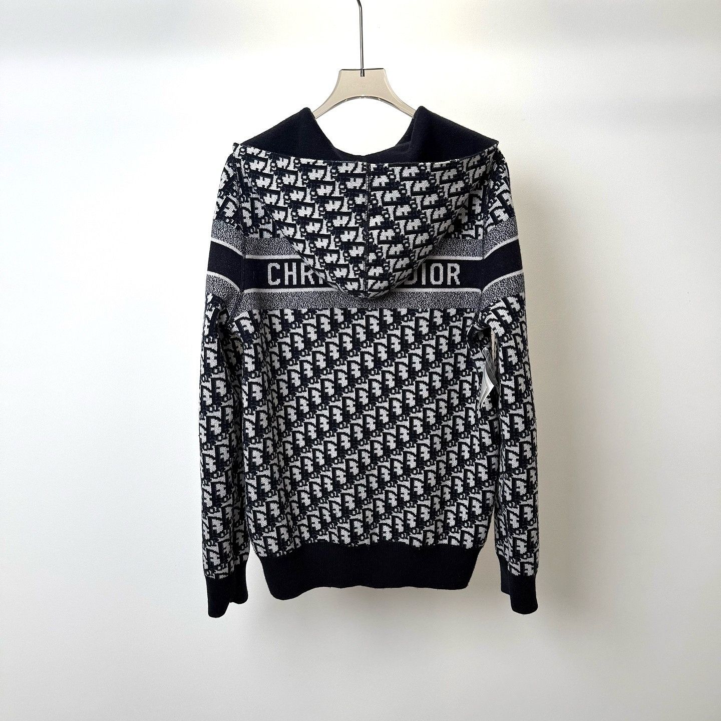 Dior Dior Oblique Knit Zip Hoodie Size IT 46 Size L / US 10 / IT 46 - 5 Thumbnail