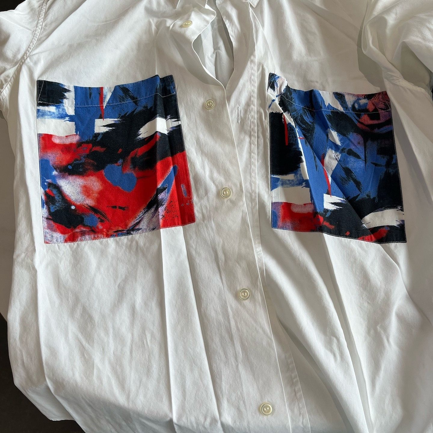 Dior Dior Abstract Pocket Button Up Shirt Size S Size US S / EU 44-46 / 1 - 8 Thumbnail