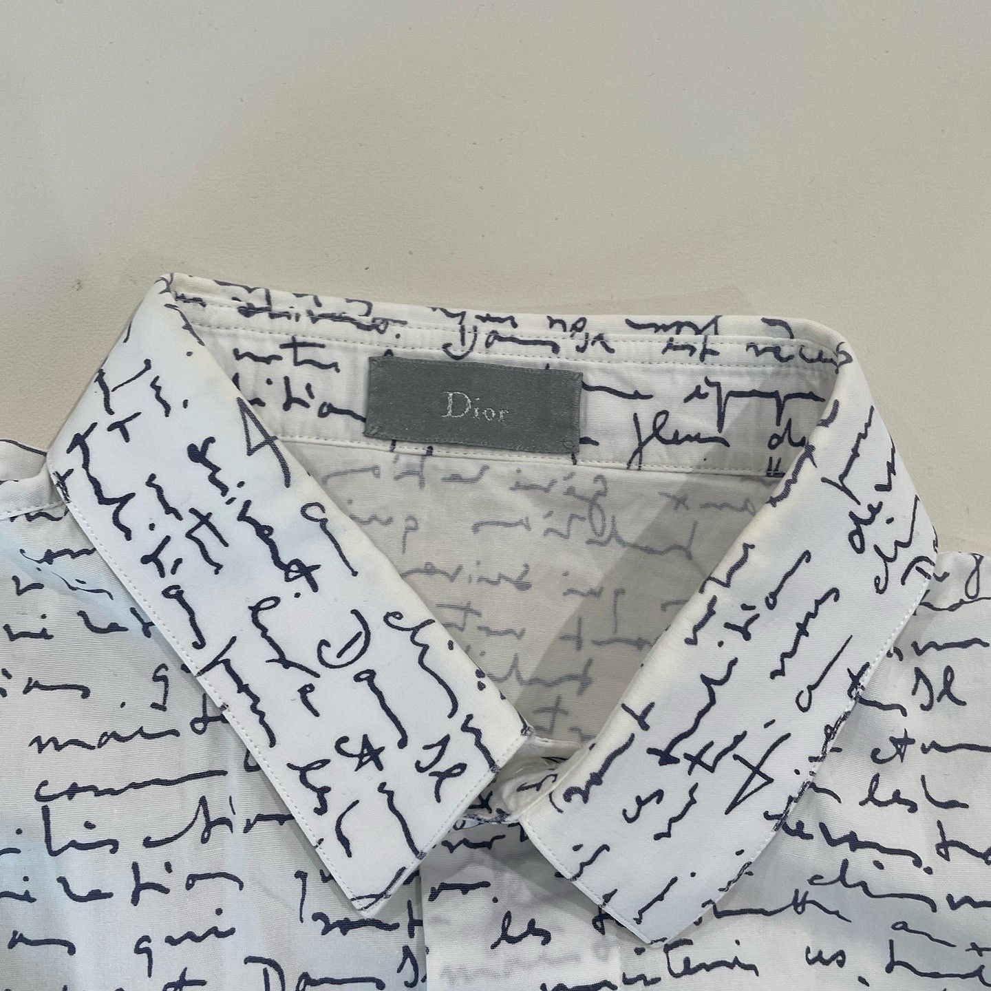 Dior Dior Script Print Button Up Shirt US S Size US S / EU 44-46 / 1 - 3 Thumbnail
