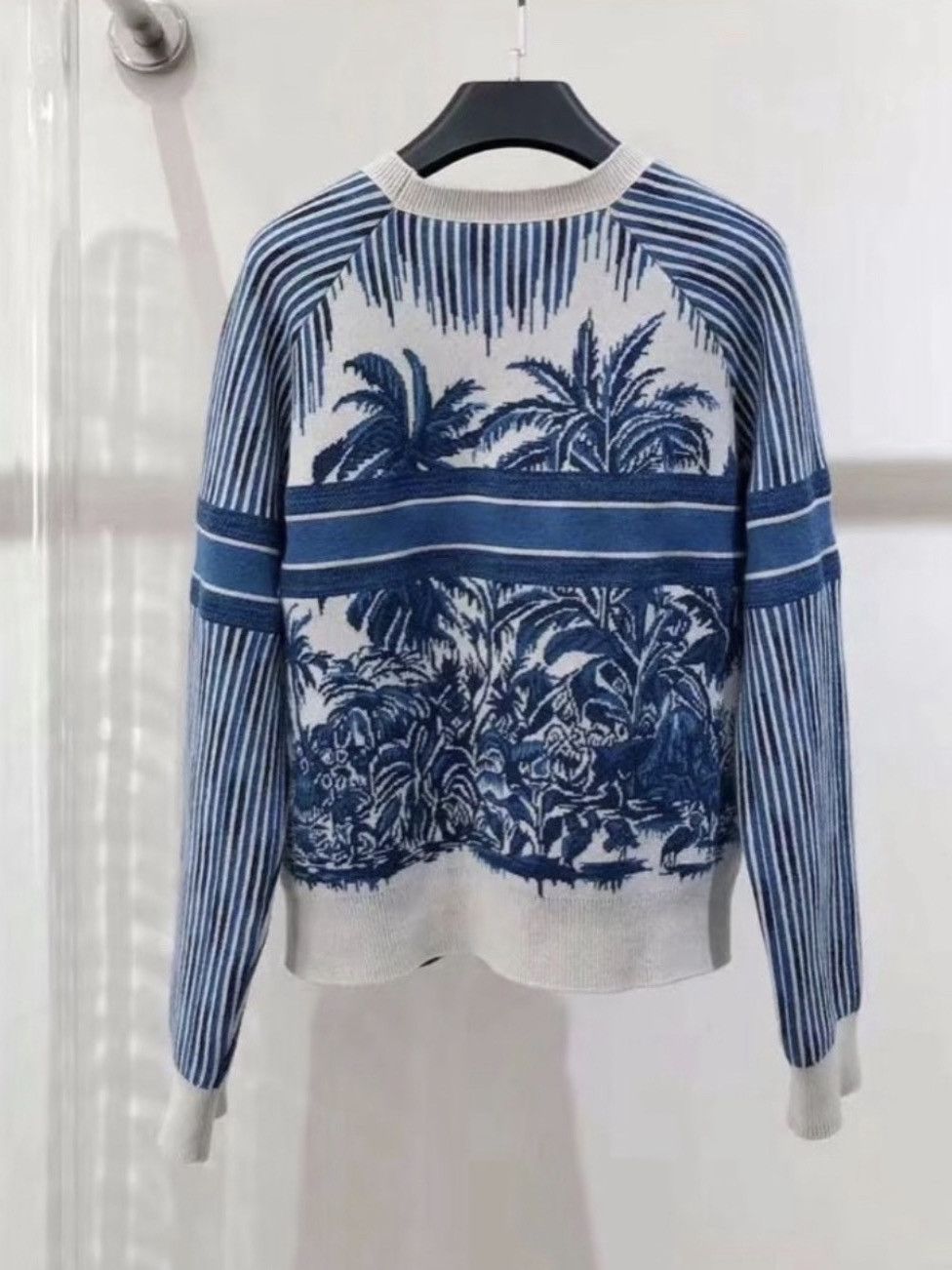 Dior Dior Palm Motif Knit Sweater Size FR 36 Size XS / US 0-2 / IT 36-38 - 2 Thumbnail
