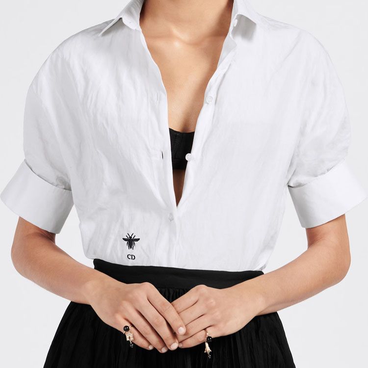 Dior Dior Bee Embroidery Button Up Shirt Size 36 Size XS / US 0-2 / IT 36-38 - 11 Thumbnail
