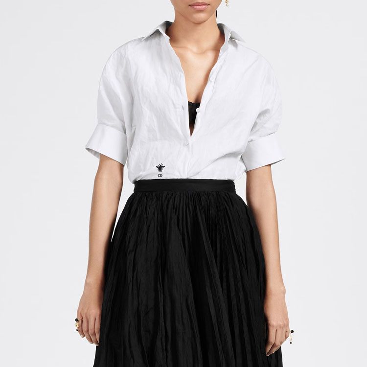 Dior Dior Bee Embroidery Button Up Shirt Size 36 Size XS / US 0-2 / IT 36-38 - 8 Thumbnail